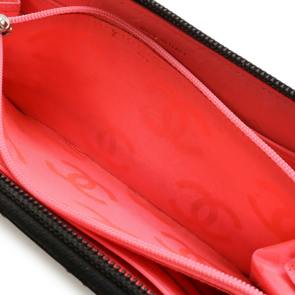 CHANEL Authentic Black Leather Logo Wallet - Picture 7 of 10